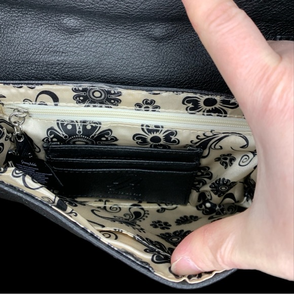 GRACE ADELE Black Studded & Rhinestone Convertible Purse - Picture 5 of 5